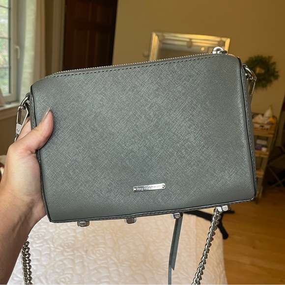 REBECCA MINKOFF | Grey and Silver Cross Body Purse - Picture 4 of 12